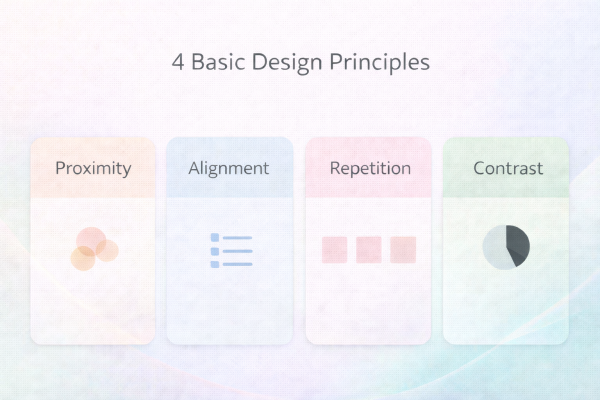 感覚だけに頼らないための、デザイン4つの基本原則